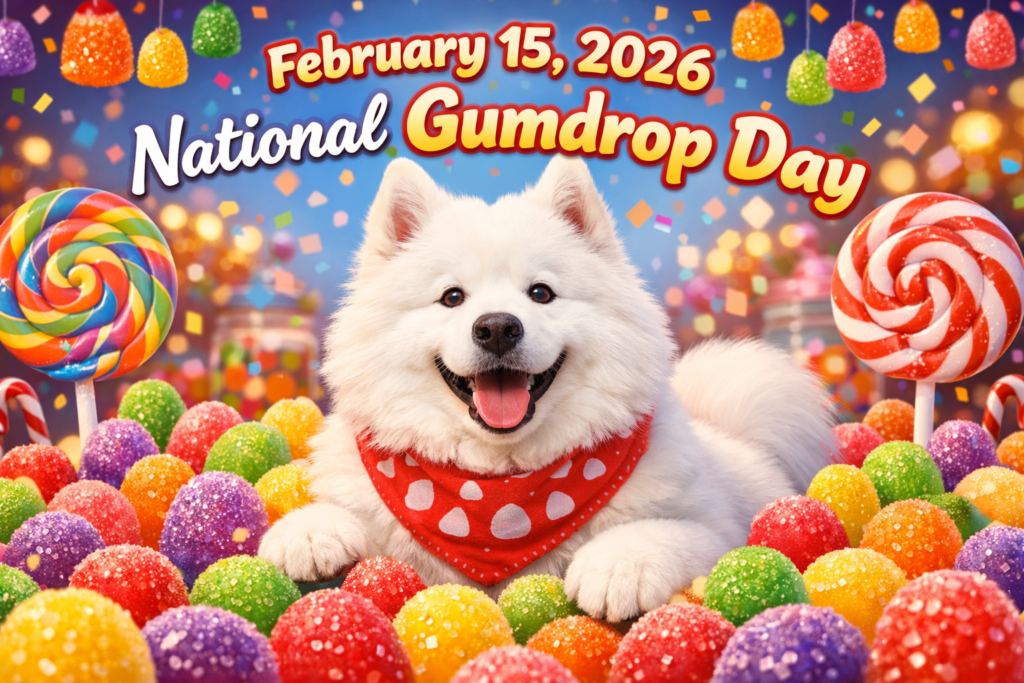 2月15日はナショナル・ガムドロップ・デー（National Gumdrop Day）アメリカ発のぷにぷにキャンディで甘くてカラフルなひとときを楽しもう 【サモエド「タクト」の毎日が記念日】