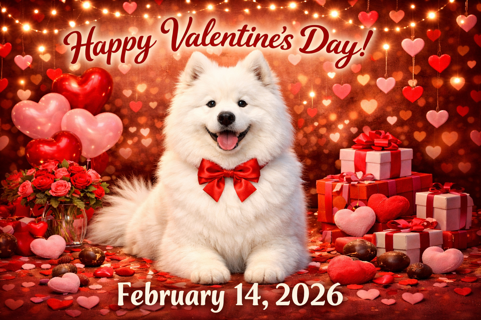 ハッピーバレンタインデー！その起源と現代における愛と感謝の伝え方【サモエド「タクト」の毎日が記念日】