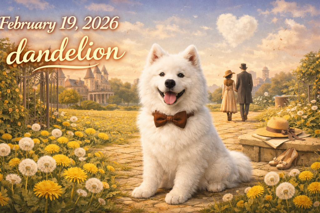 2月19日の誕生花はタンポポ。花言葉は「愛の神託」「真心の愛」。ユーミンの名曲『ダンデライオン』が描く『あしながおじさん』の世界。傷ついた日々も「幸せな淋しさ」も、素敵なレディになるための大切なレッスン。今日が真心に満ちた一日になりますように。