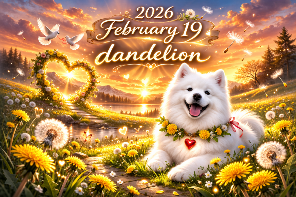 2月19日の誕生花はタンポポ。花言葉は「愛の神託」「真心の愛」。ユーミンの名曲『ダンデライオン』が描く『あしながおじさん』の世界。傷ついた日々も「幸せな淋しさ」も、素敵なレディになるための大切なレッスン。今日が真心に満ちた一日になりますように。