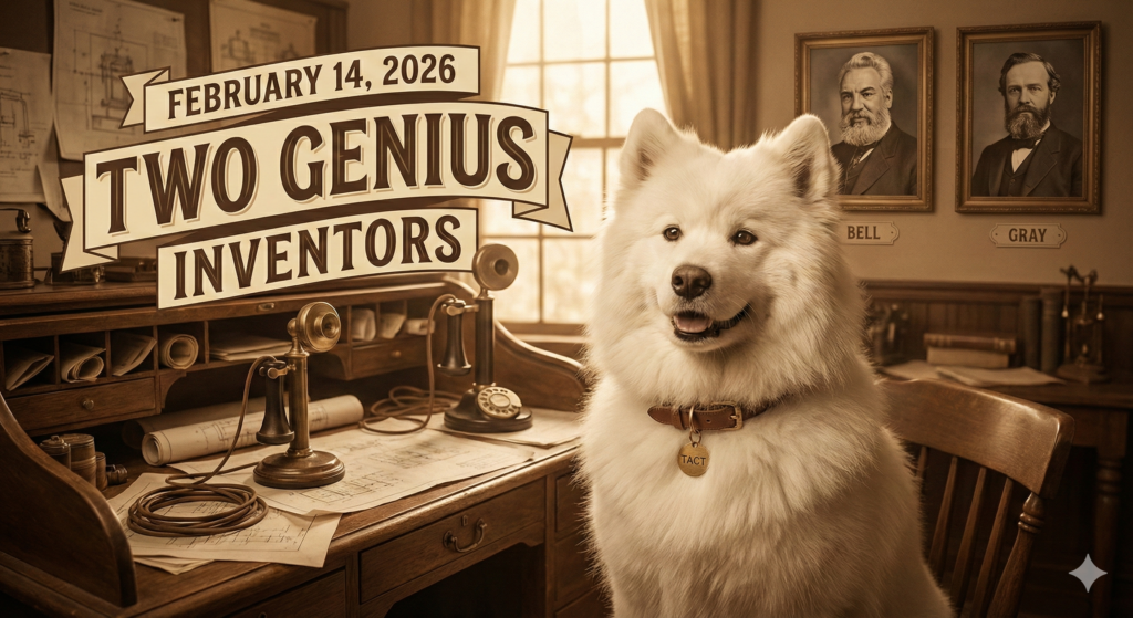 【サモエド「タクト」の毎日が記念日】歴史を分けた120分：電話の特許を巡るベルとグレイの「2時間差」の悲劇 